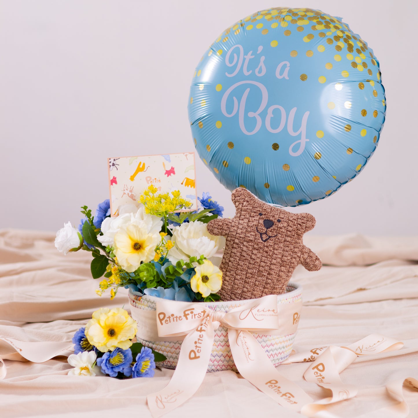 Petite Friend Baby Hamper (Bruno the Bear / Baby Boy)