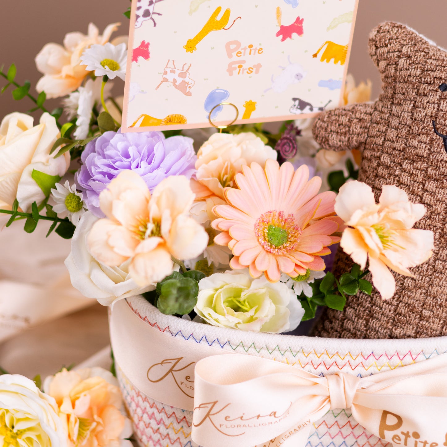 Petite Friend Baby Hamper (Bruno the Bear / Baby Girl)