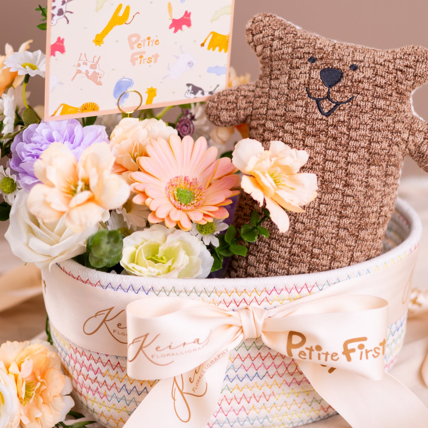 Petite Friend Baby Hamper (Bruno the Bear / Baby Girl)