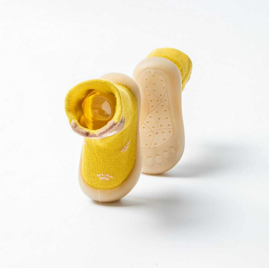 Cosmic Paws - Toddlers Non-slip Sock-Shoes Yellow