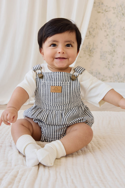 Jamie Kay Pax Playsuit - Sailor Stripe Eclipse / Cloud