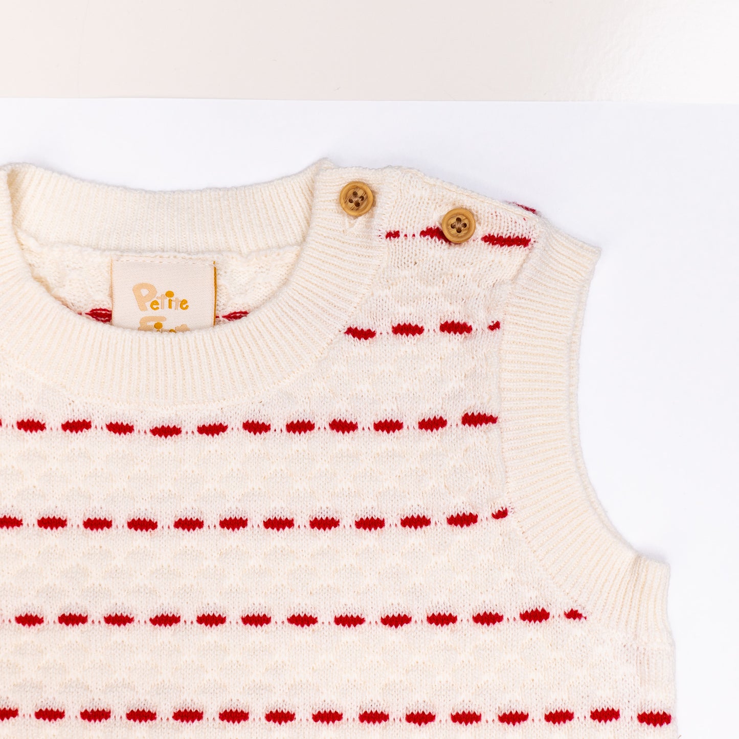 Stripe Vest Sets Red (6-12M)