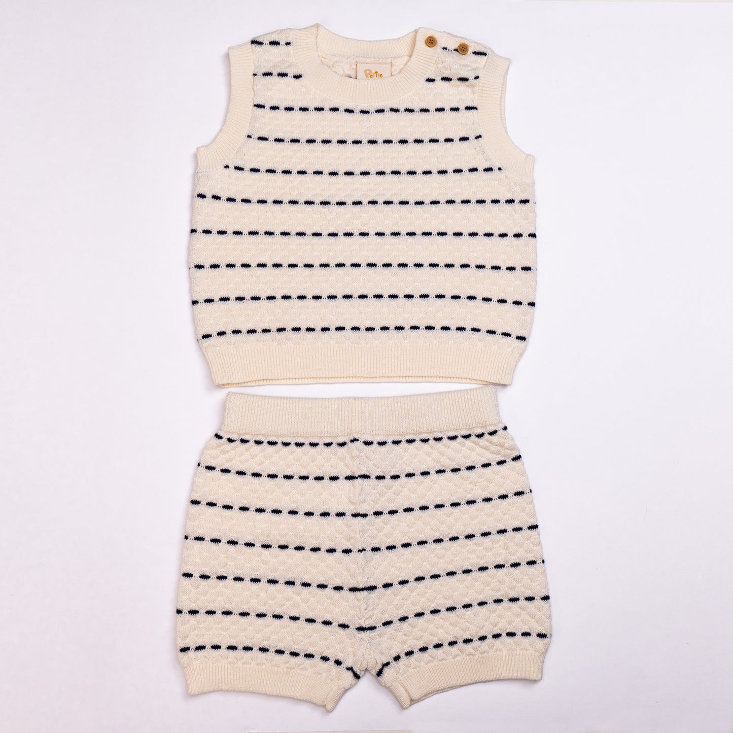Stripe Vest Sets Navy (6-12M)