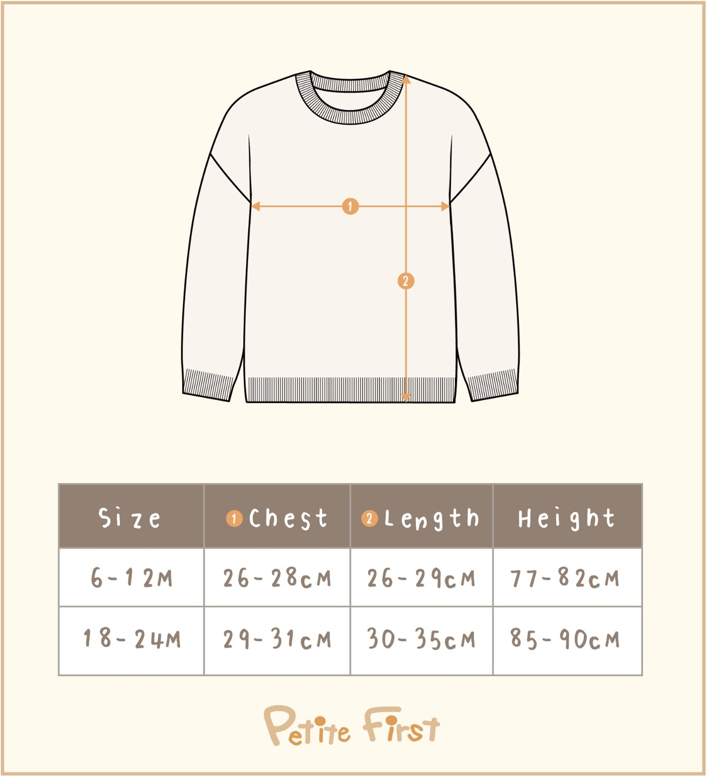 Bear Face Baby Onesie Cream (6-12M)