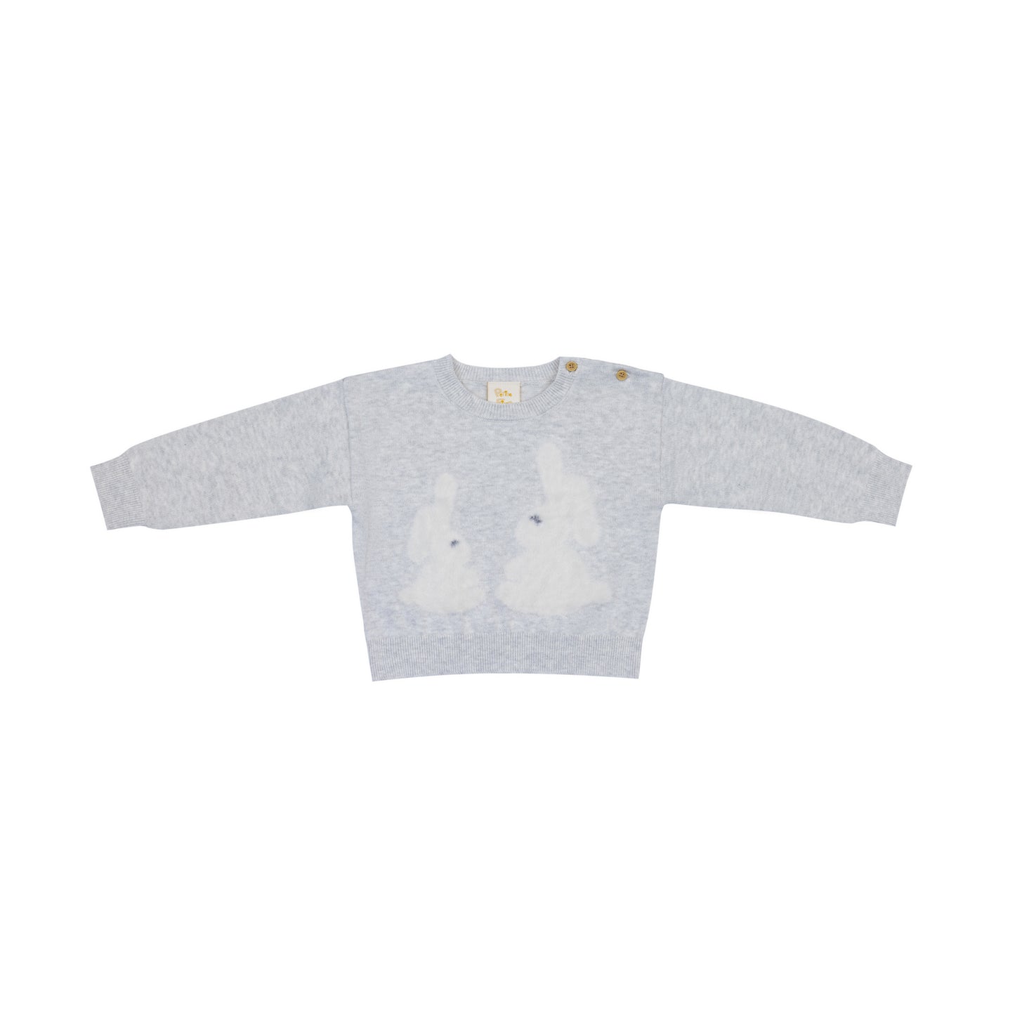 Crew Neck LS PO with Bunny (6-12M)