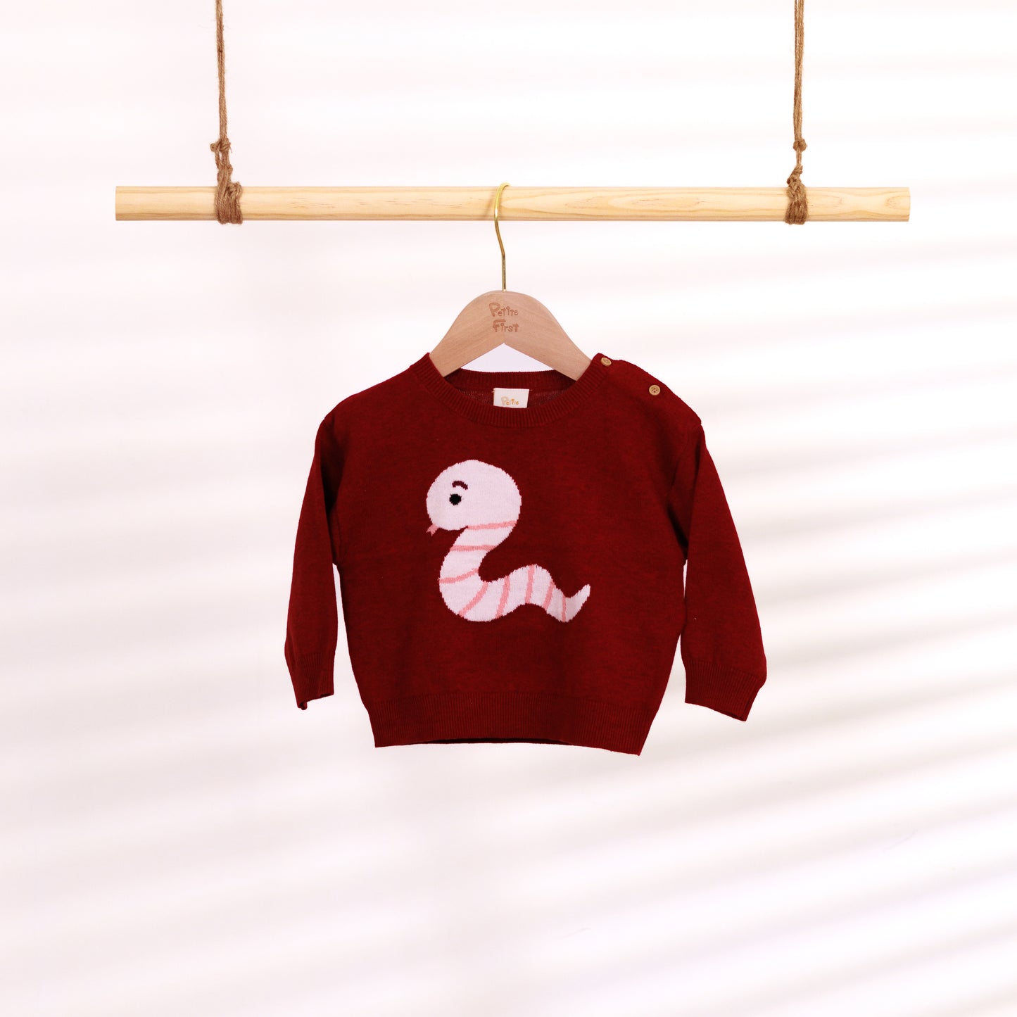 Crew Neck Pullover with Serena the Snake (6-12M / 18-24M / 3Y)
