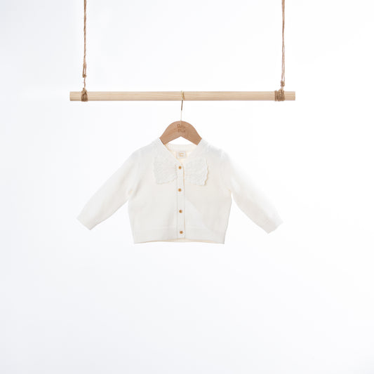 V-neck Cardigan with Bow (6-12M / 18-24M / 2-3Y)