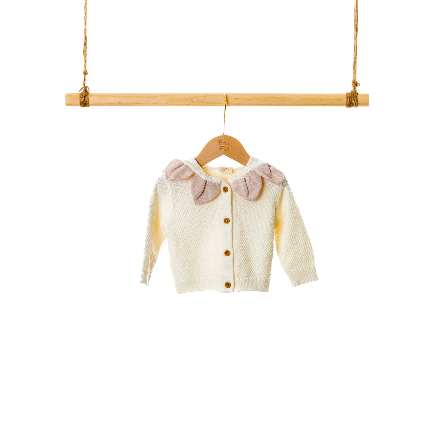 Sun Flower Hoodie Cardigan (6-12M / 18-24M / 3Y)