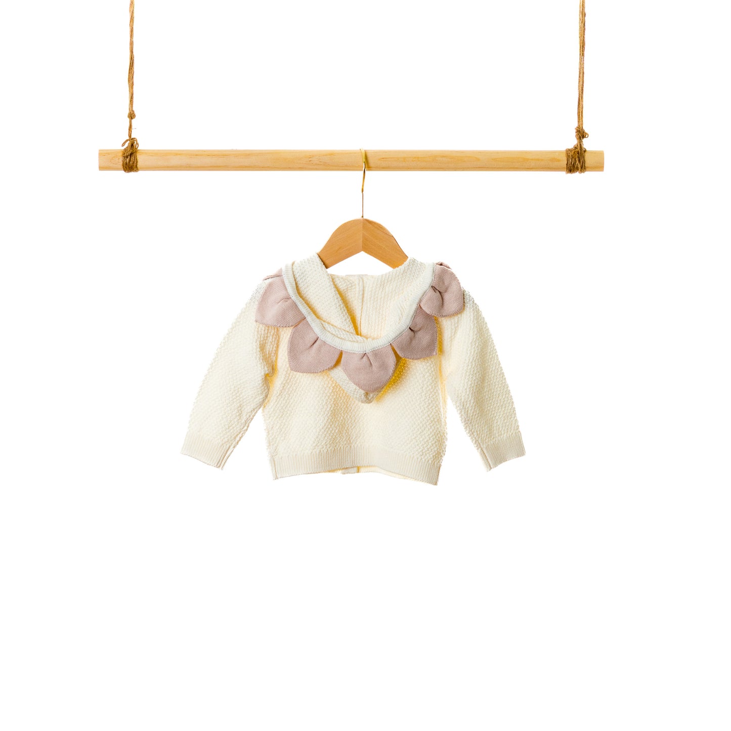 Sun Flower Hoodie Cardigan (6-12M / 18-24M / 3Y)