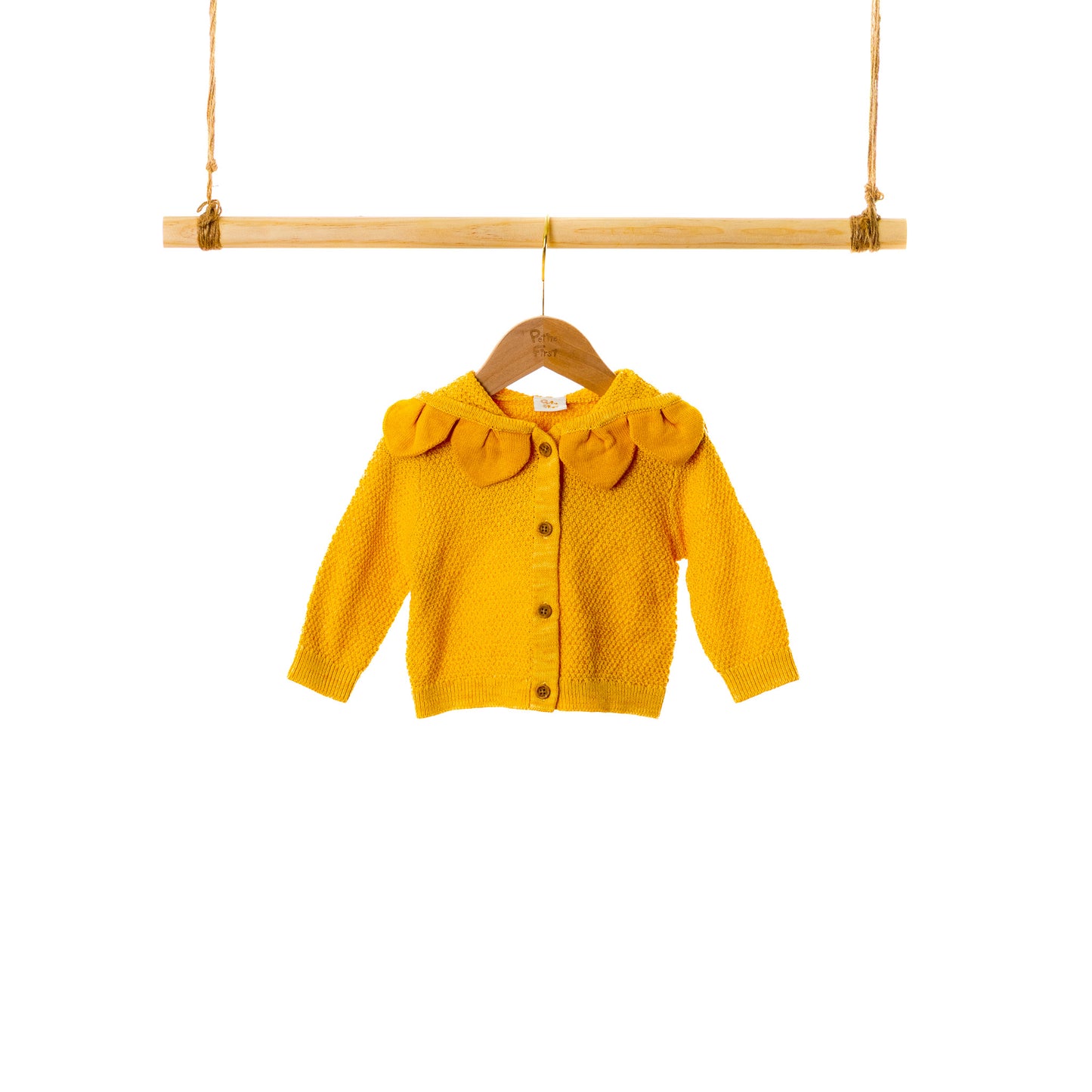 Sun Flower Hoodie Cardigan (6-12M / 18-24M / 3Y)