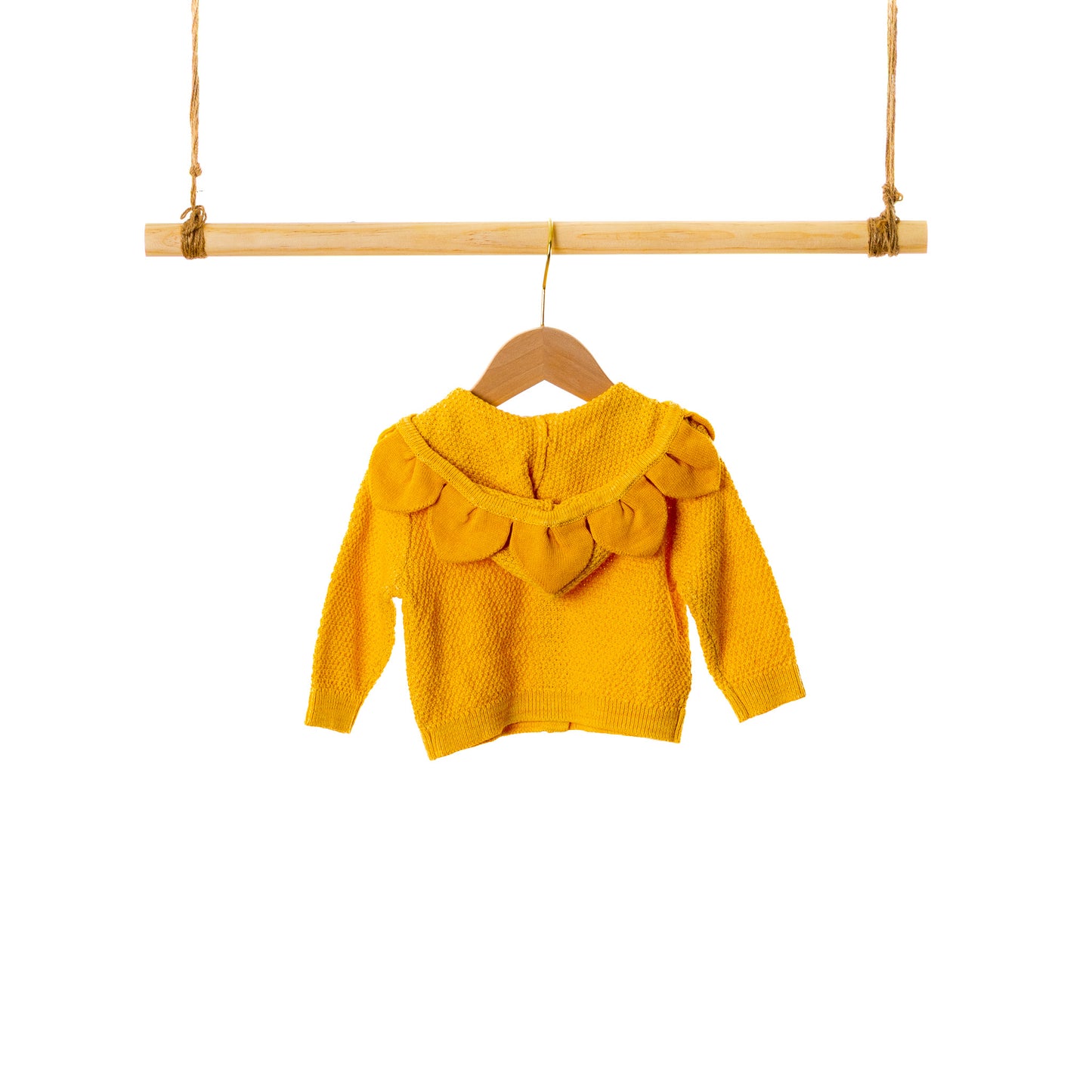 Sun Flower Hoodie Cardigan (6-12M / 18-24M / 3Y)