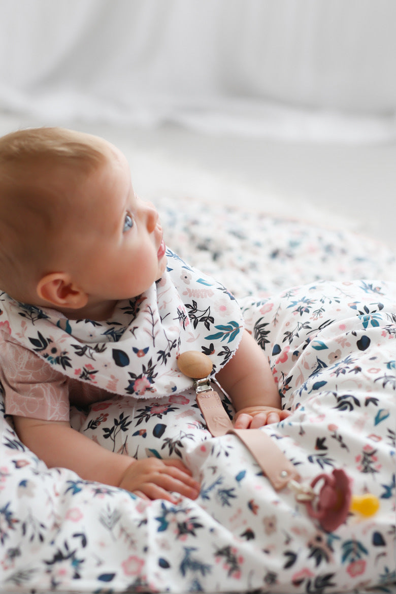 Burrow and Be Organic cotton Petite Clementine Dribble Bib