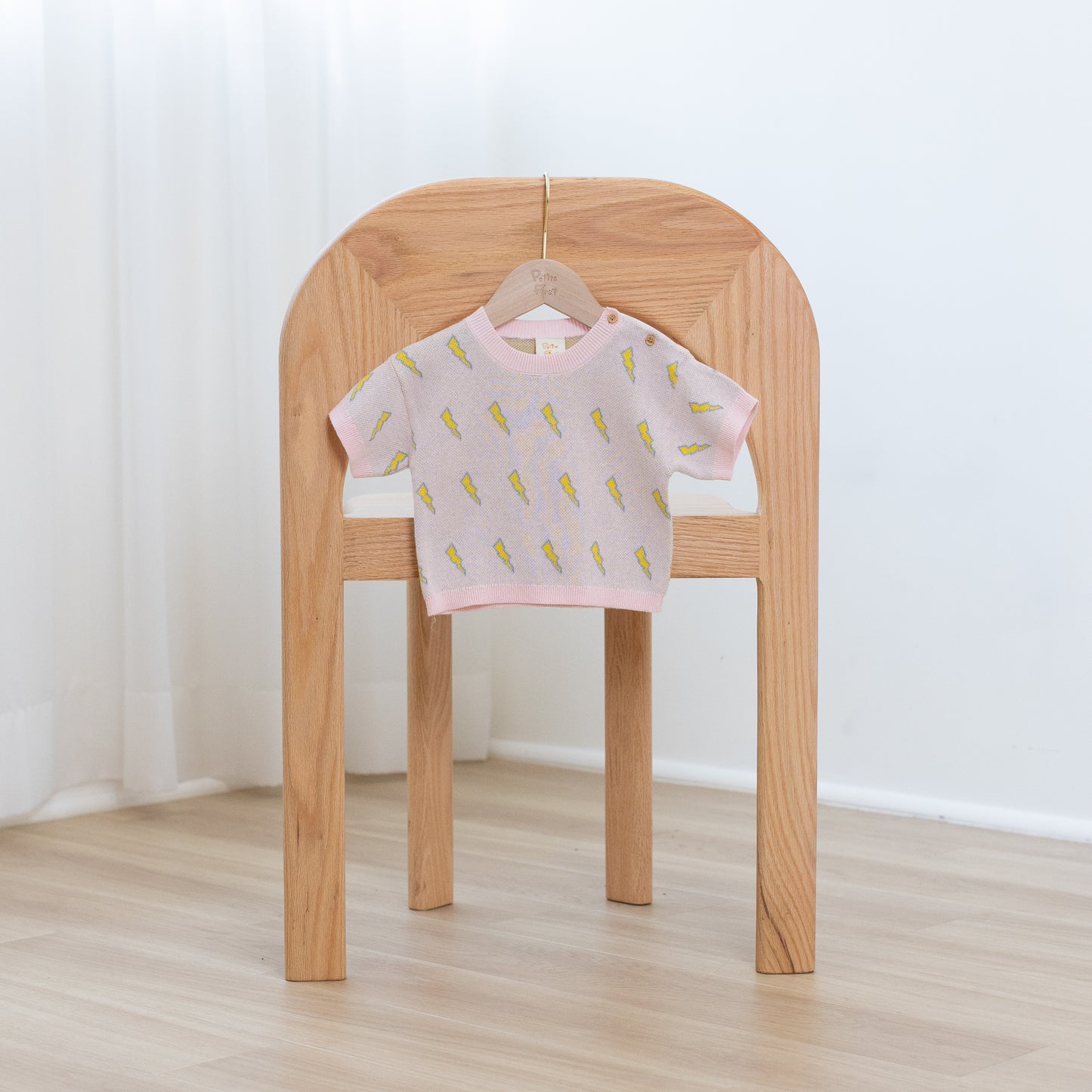 Short Sleeve Pullover | Flash Printed Knitted