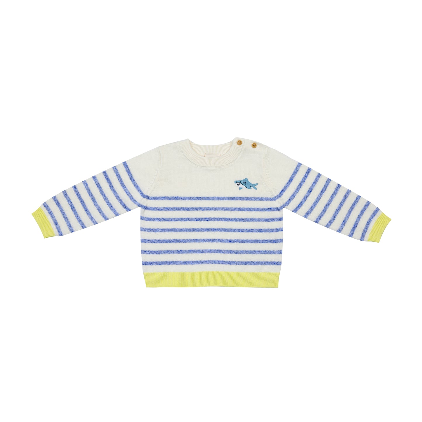 Striped Pullover | Baby Shark (6-12M)