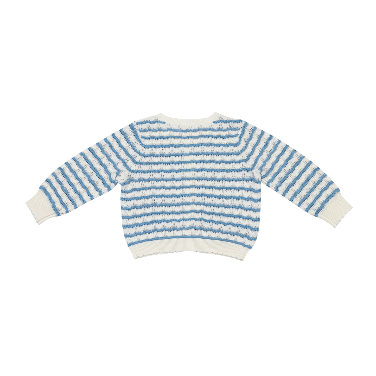 Crochet Stripe Cardigan (6-12M)