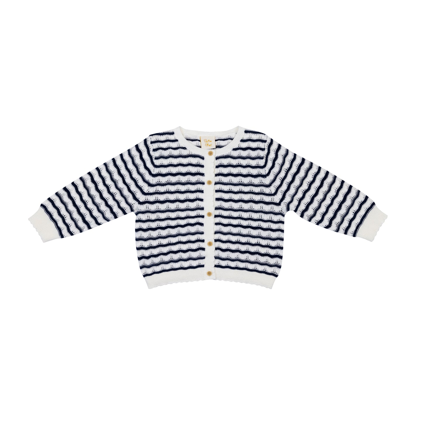 Crochet Stripe Cardigan (18-24M)
