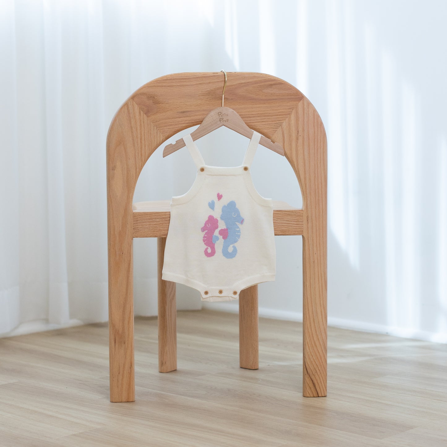 Romper / Onesie | Seahorse Printed Knitted (6-12M)