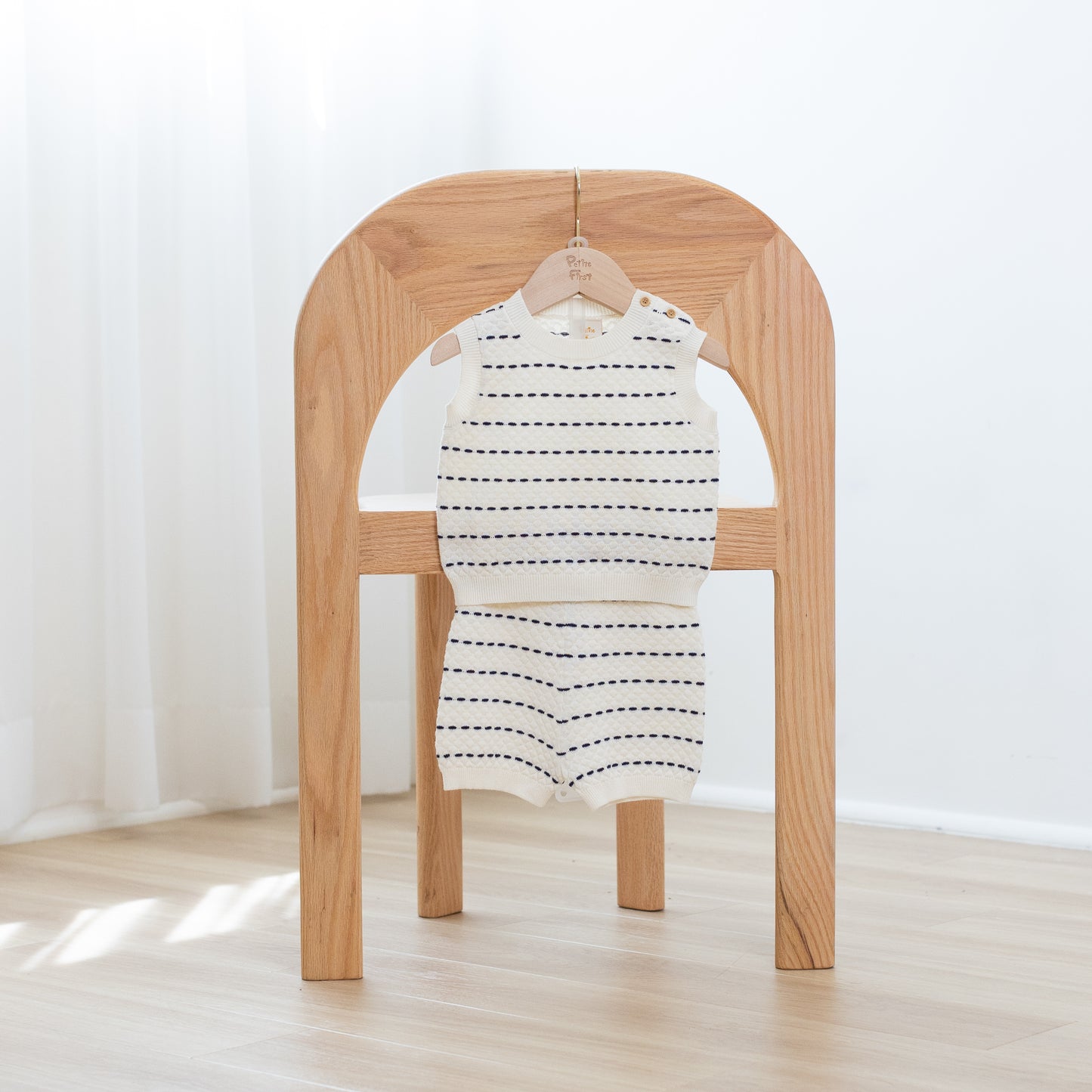 Stripe Vest Sets Navy (6-12M)