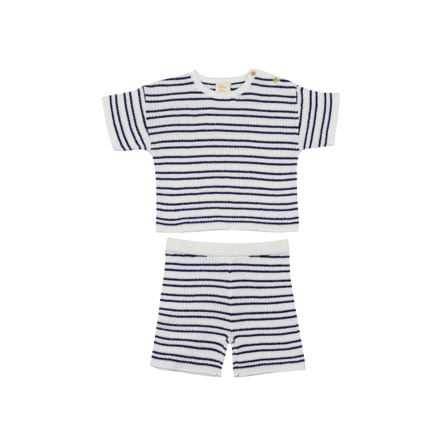Crochet Stripe Top & Short Set (18-24M)