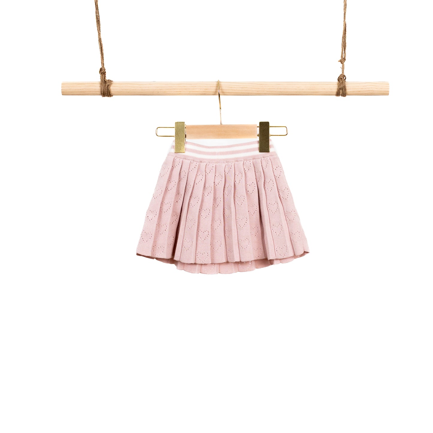 Skirt with Heart Pointelle (18-24M / 2-3Y)