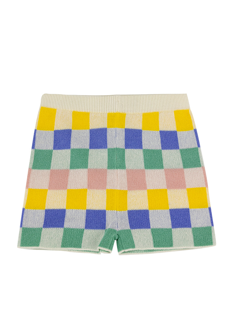 Pants | Rainbow Checked Printed Knitted (6-12M / 18-24M)