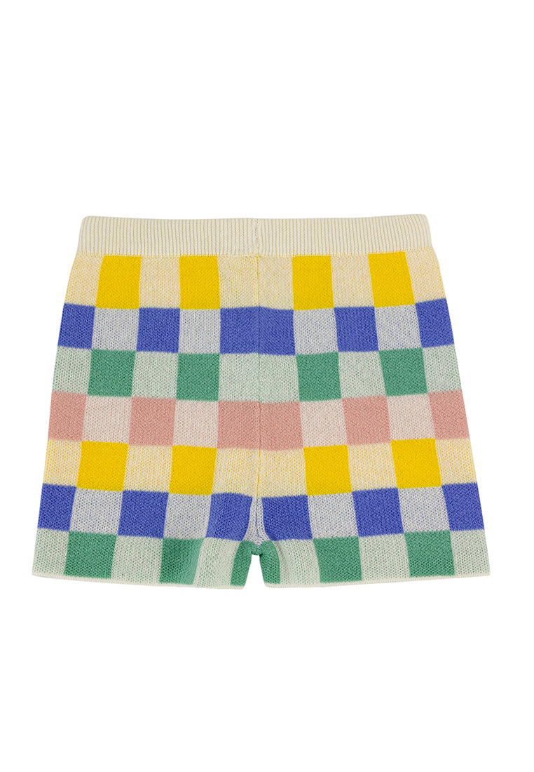 Pants | Rainbow Checked Printed Knitted (6-12M / 18-24M)