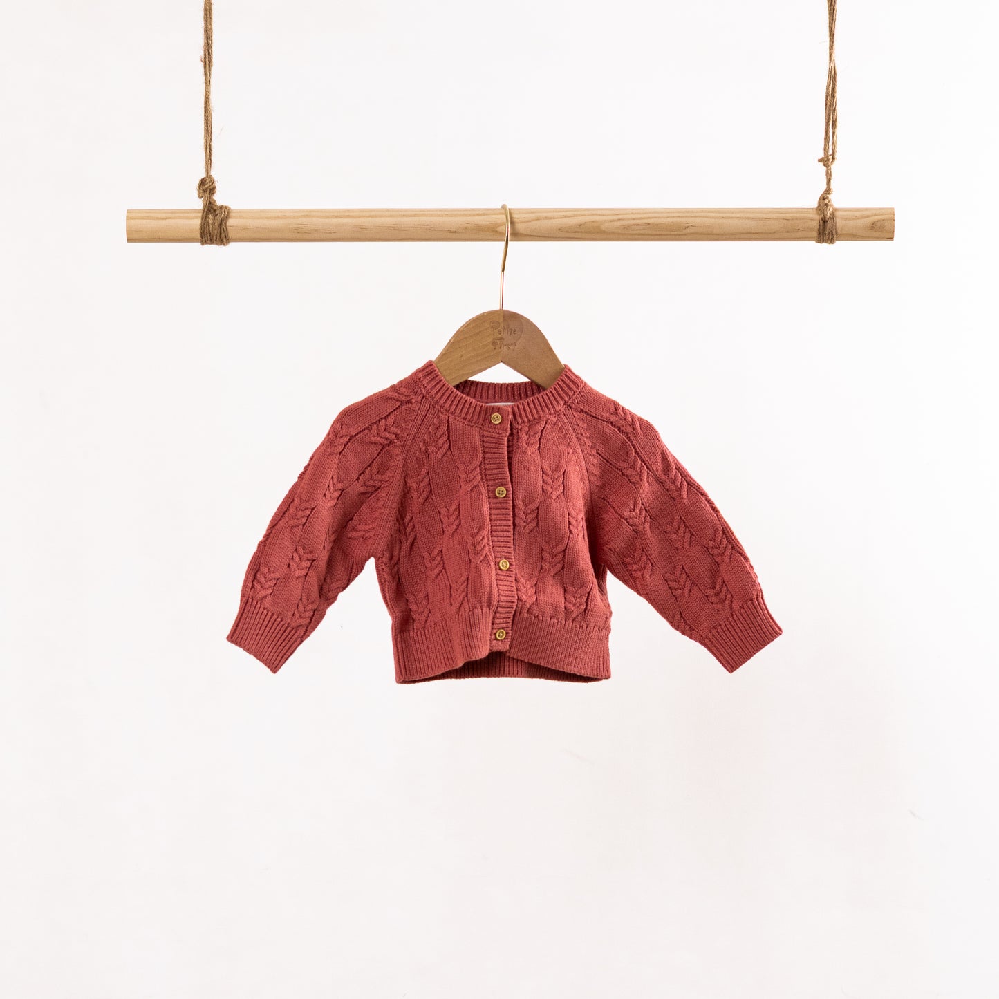 Cardigan | Cable Crew Neck (6-12M)