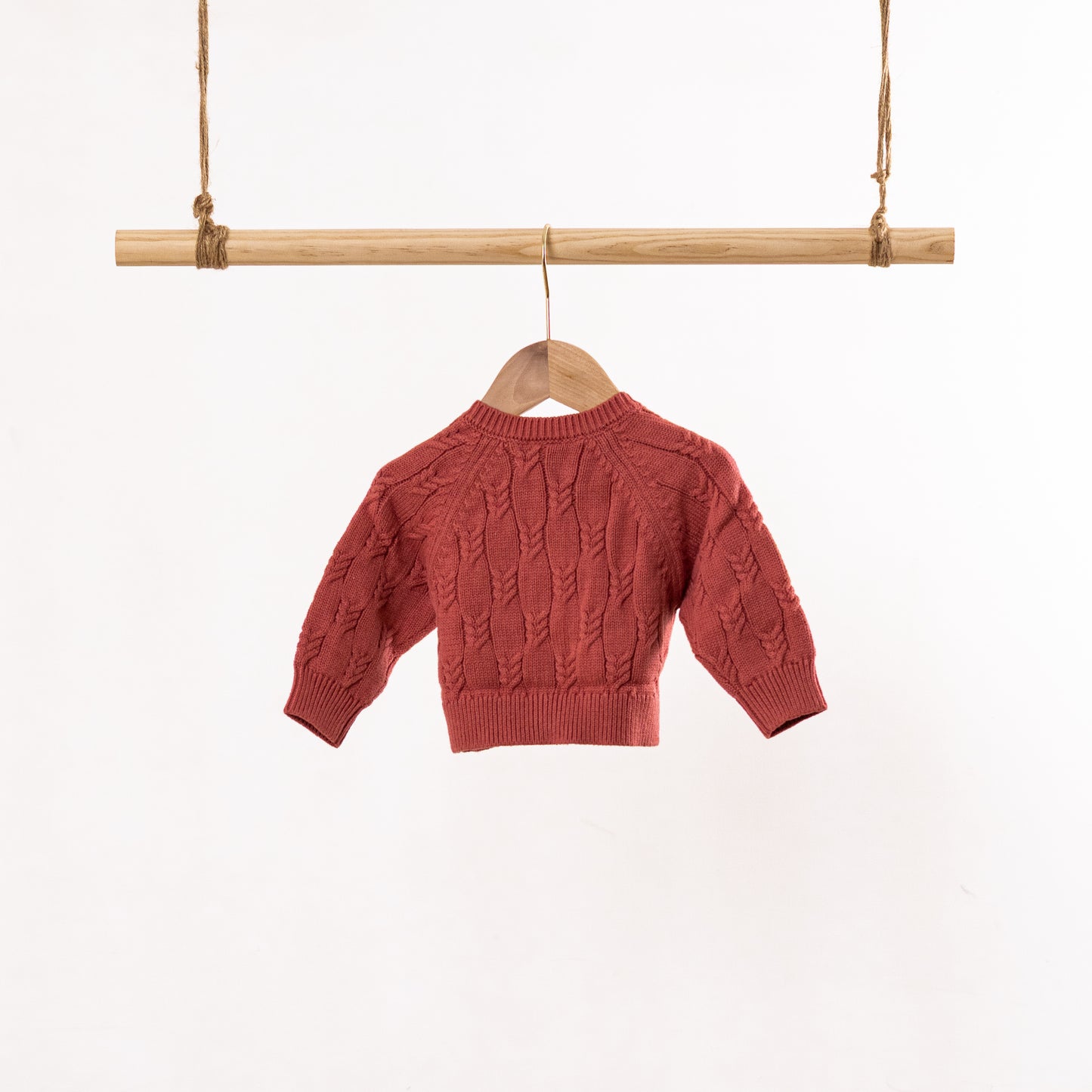 Cardigan | Cable Crew Neck (6-12M)