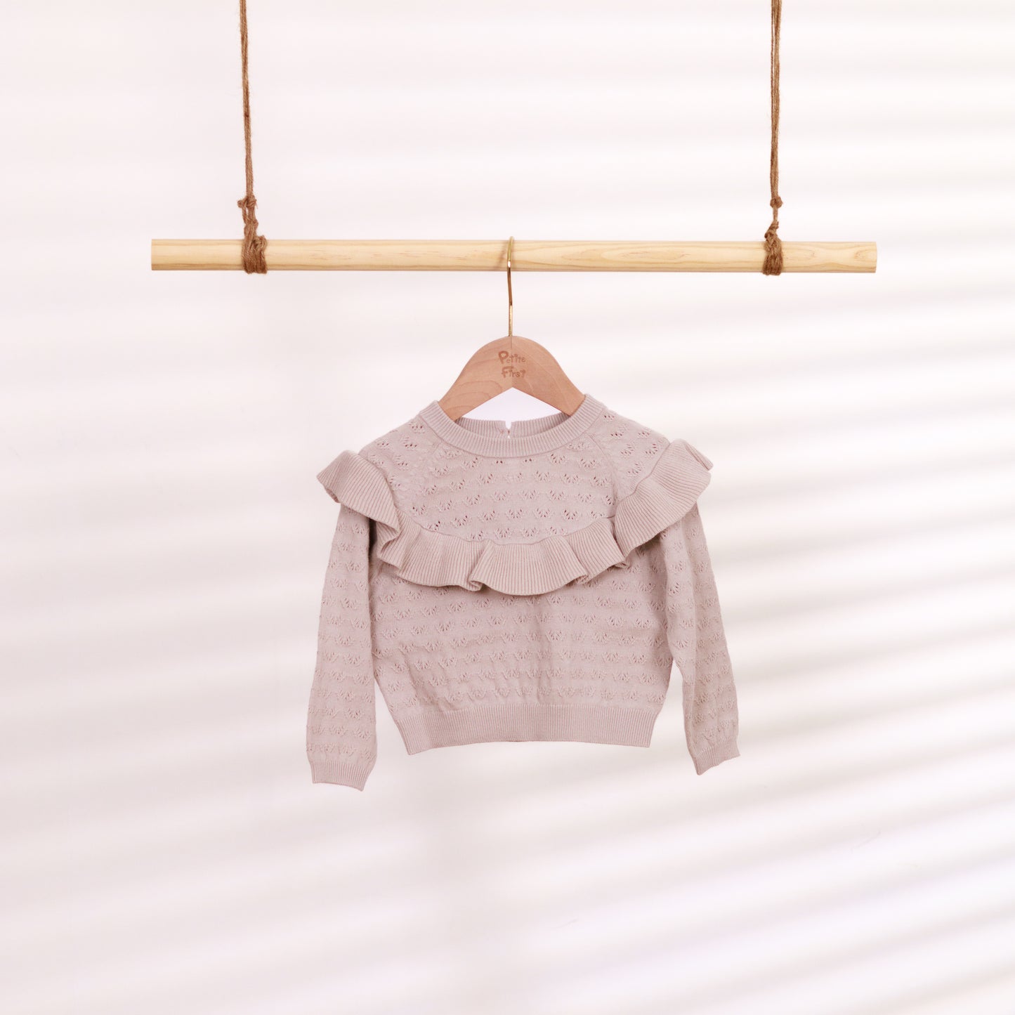 Cardigan | Knit Ruffle Collar (18-24M)