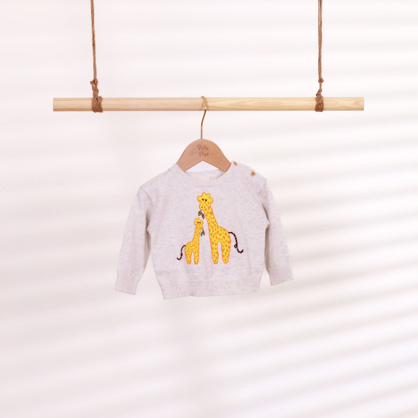 Crew Neck LS Knitting Pullover - Giselle (6-12M / 18-24M)