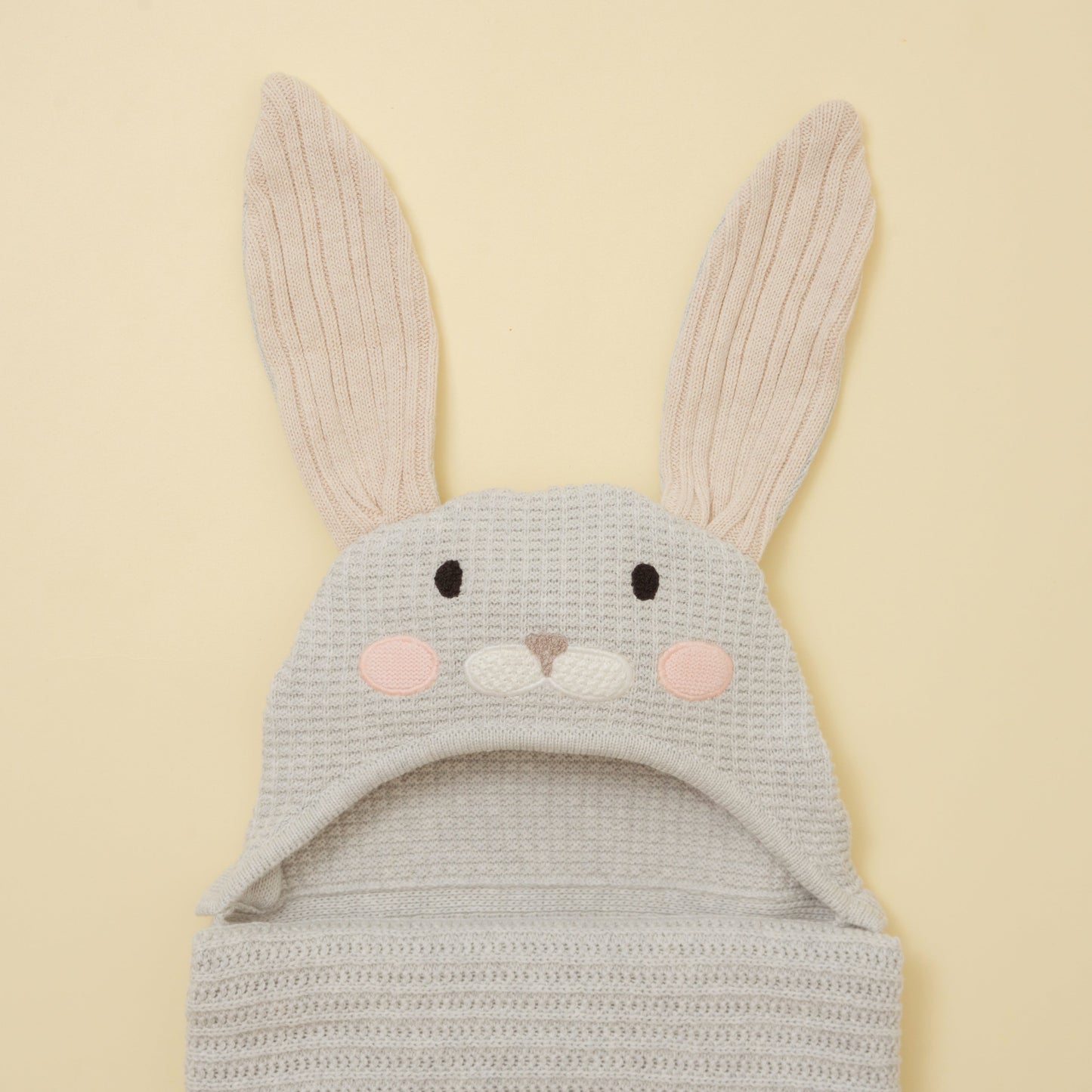 Little Bunny Blanket & Bonnie Gift Set - Heather Grey