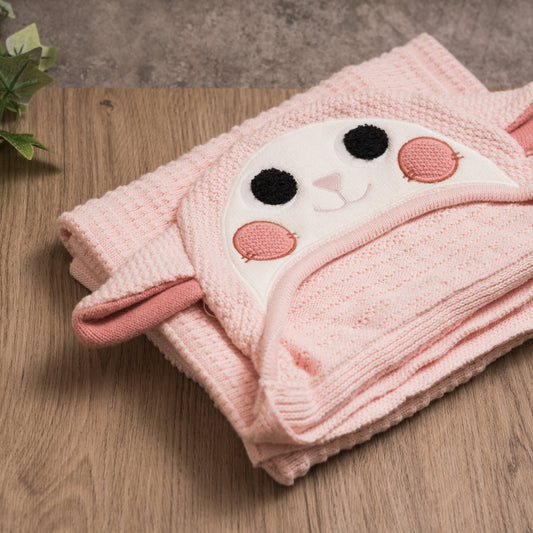 Little Lamb Baby Blanket - Pink