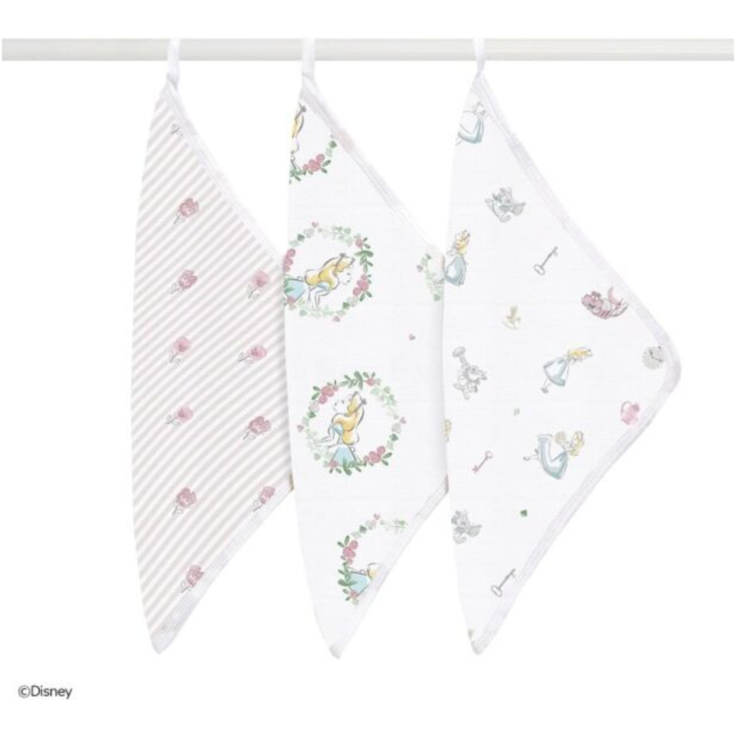Aden + Anais Washcloth Set - Alice in Wonderland (Pack of 3)