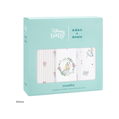 Aden + Anais Classic Swaddles - Alice in Wonderland (Pack of 3)