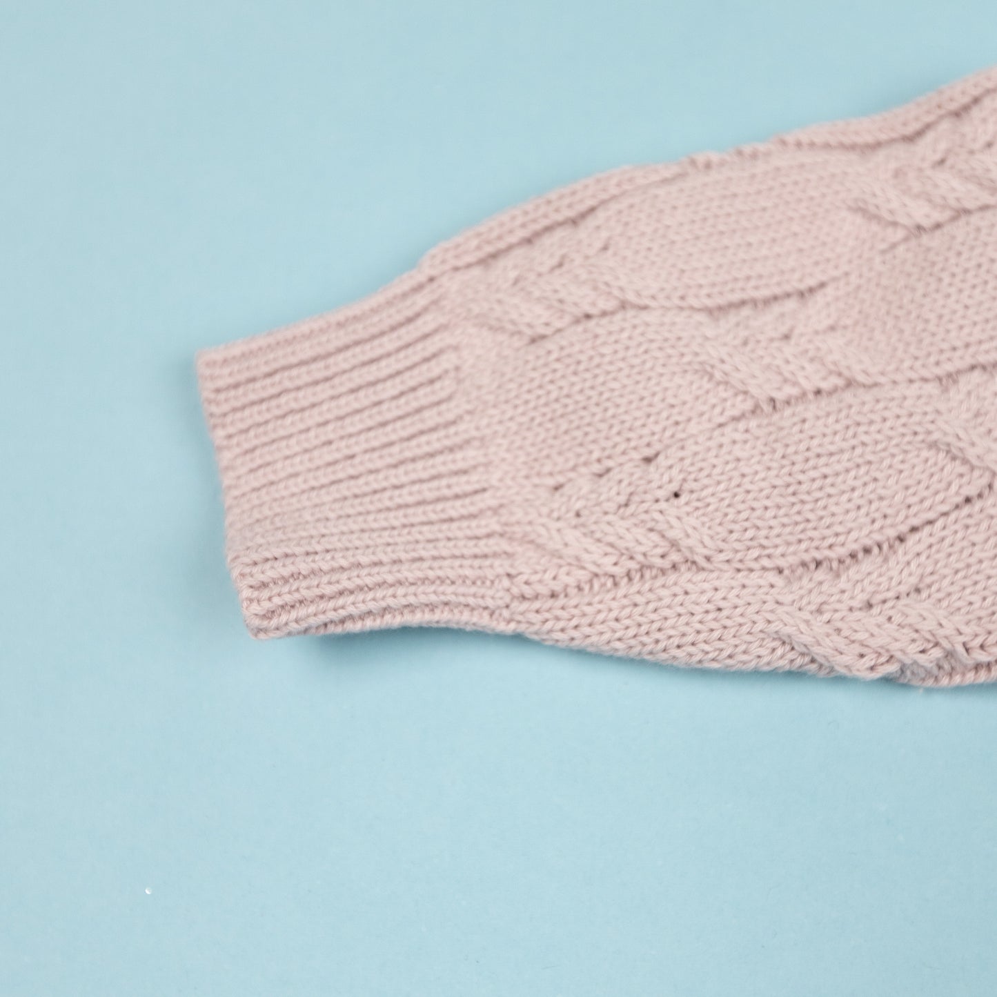 Cable Knit Cardigan Rose Pink