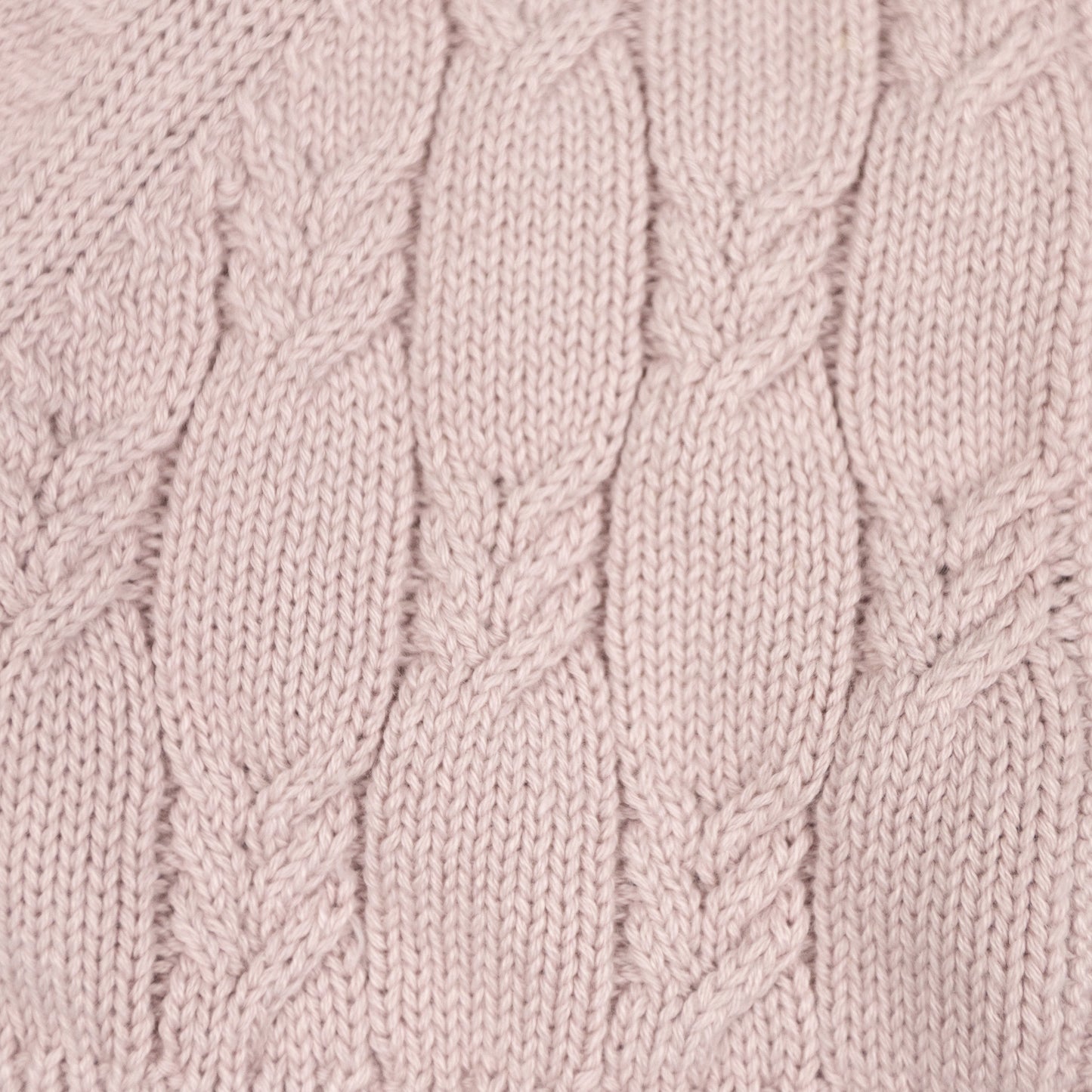 Cable Knit Cardigan Rose Pink