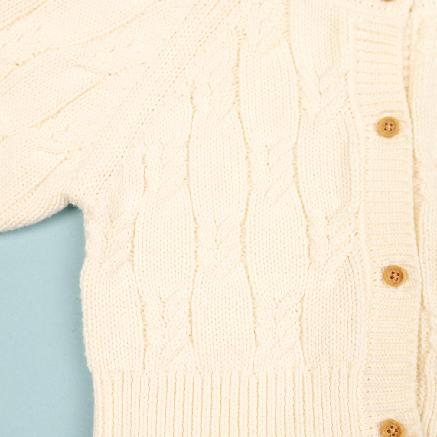 Cable Knit Cardigan Cream