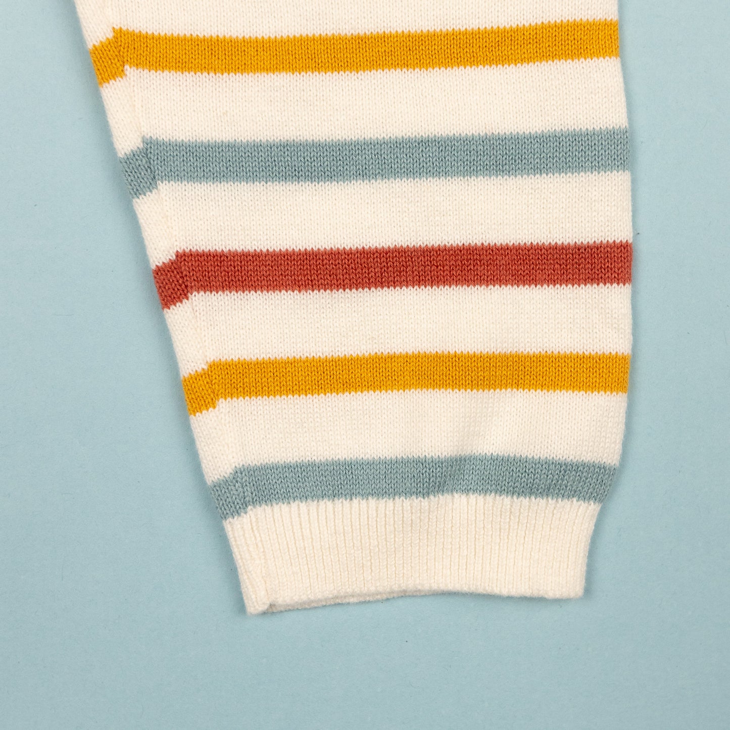 Baby Rainbow Pullover with Pants Cream