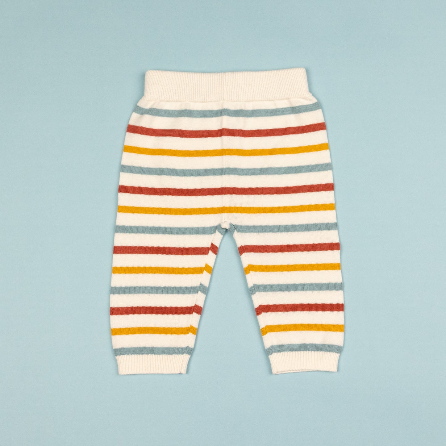 Baby Rainbow Pullover with Pants Cream