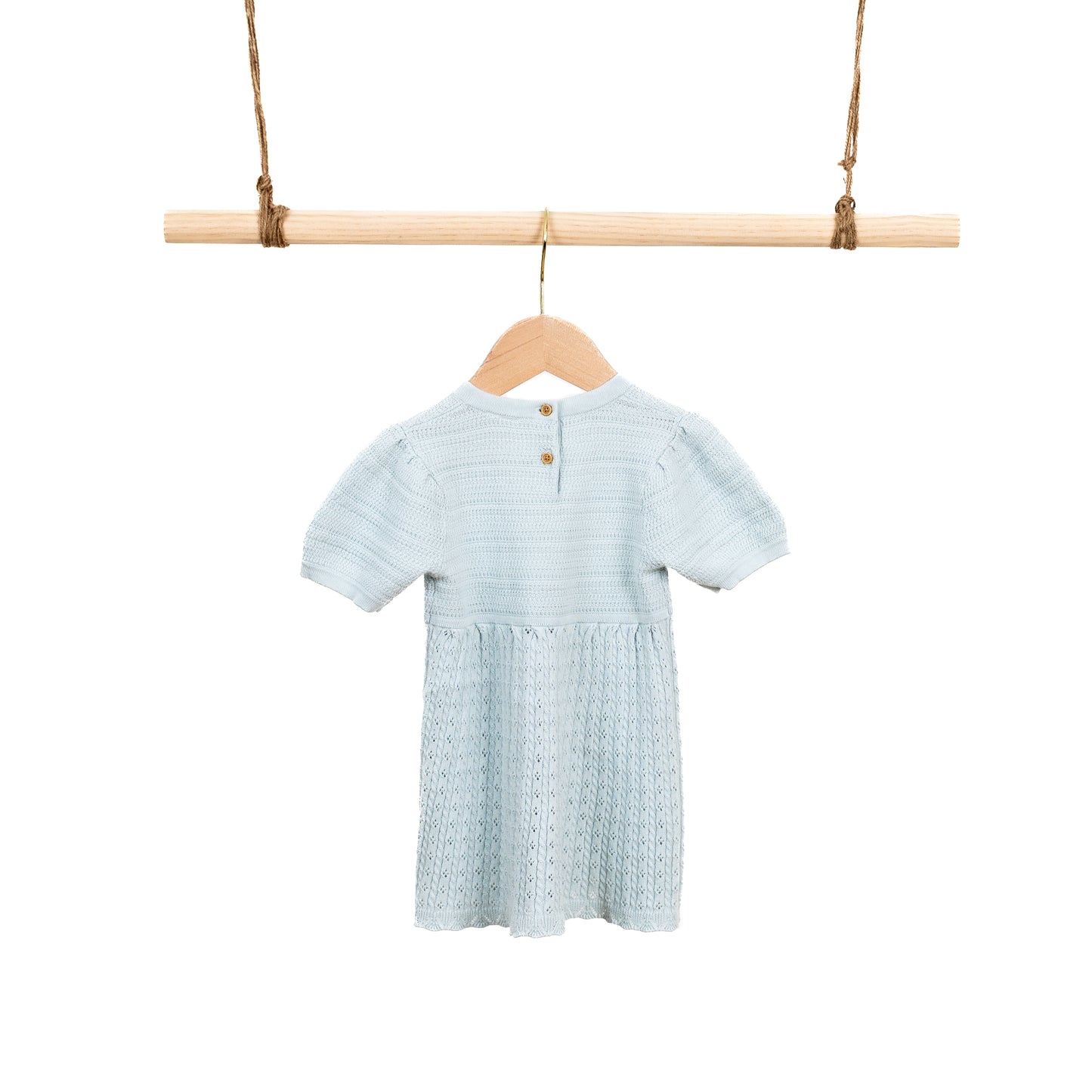 SS Dress with Pointelle (18-24M / 2-3Y)
