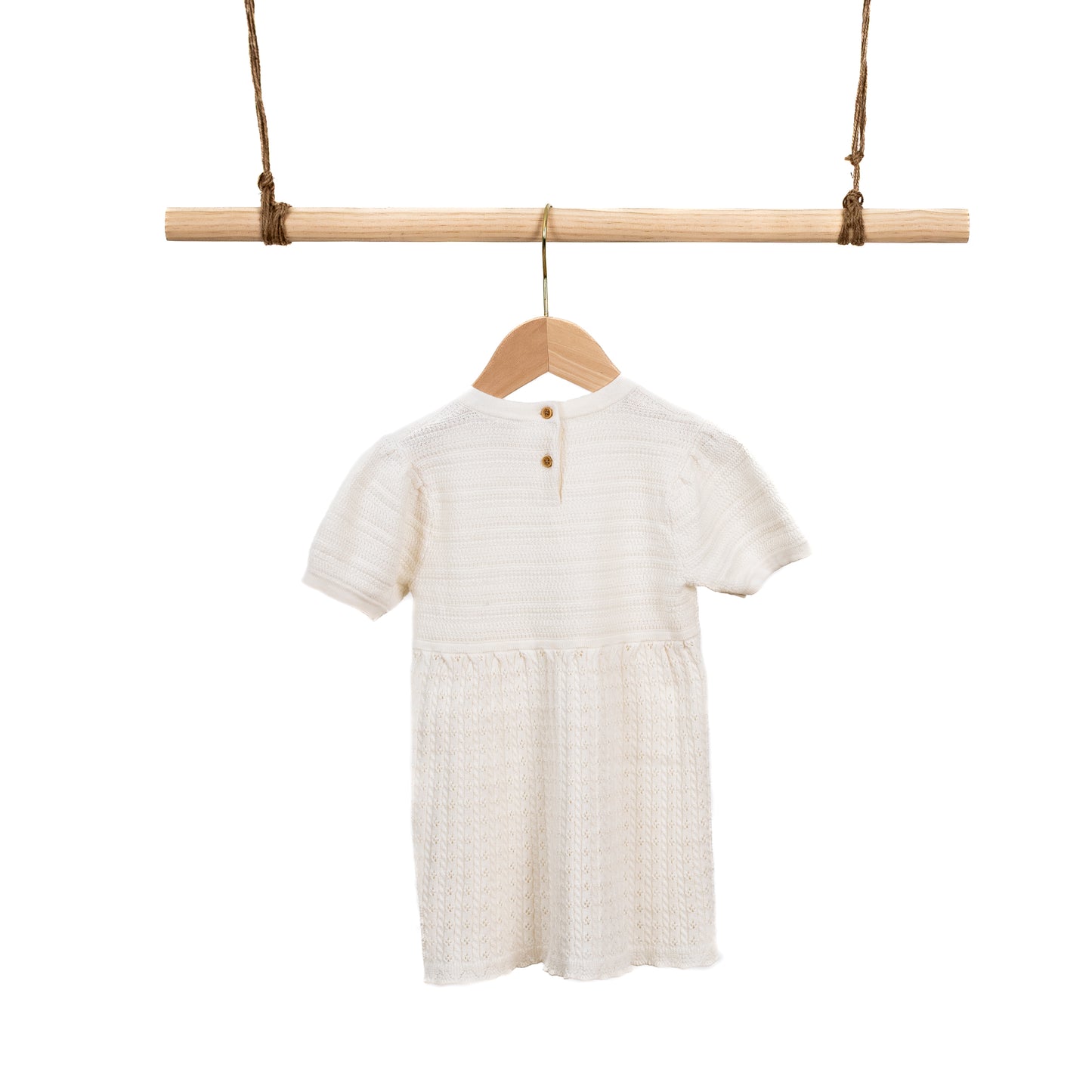 SS Dress with Pointelle (18-24M / 2-3Y)
