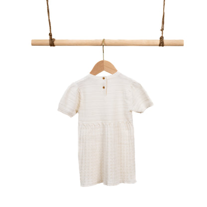 SS Dress with Pointelle (18-24M / 2-3Y)