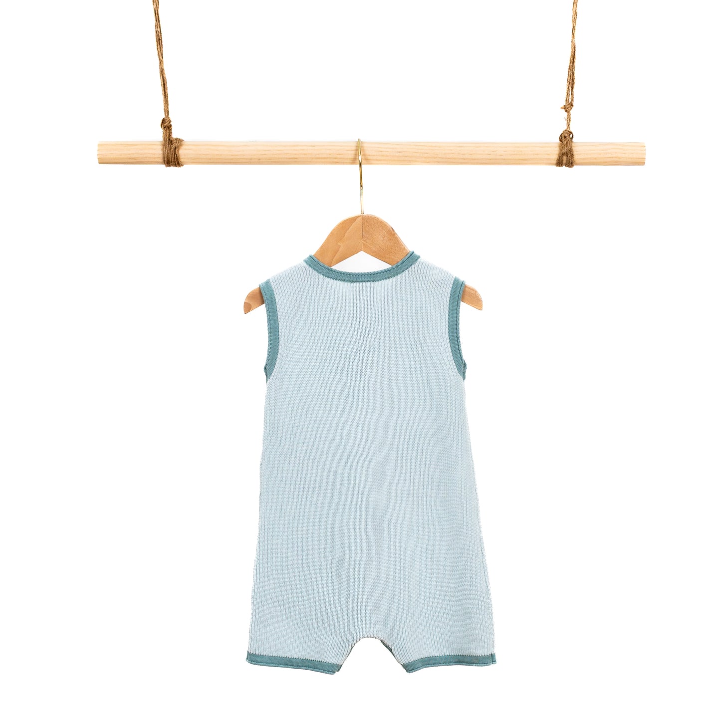 Henley Colorblock Romper with pockets (6-12M)