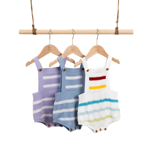 Texture Stripe Romper (6-12M)