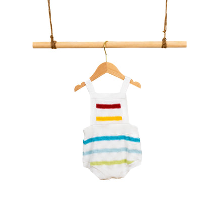Rainbow Stripe Romper (6-12M)