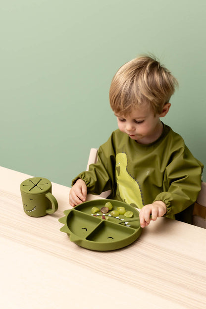 Trixie Waterproof Long Sleeve Bib - Mr. Dino