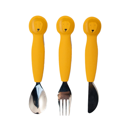 Trixie Silicone Cutlery Set 3-pack - Mr. Lion