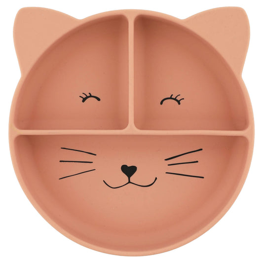 Trixie Silicone Divided Suction Plate - Mrs. Cat