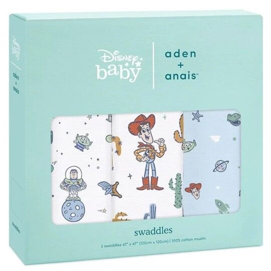 Aden + Anais Classic Swaddles - Toy Story (Pack of 3)