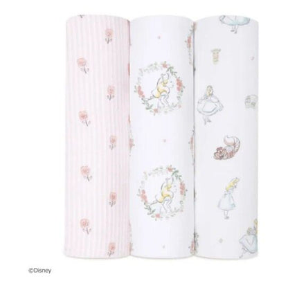 Aden + Anais Classic Swaddles - Alice in Wonderland (Pack of 3)